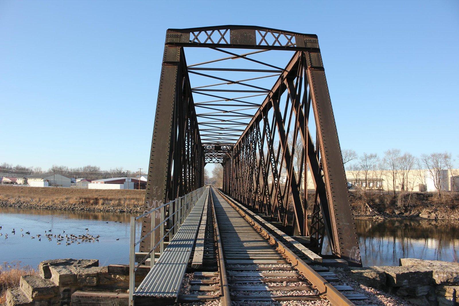 Looking south